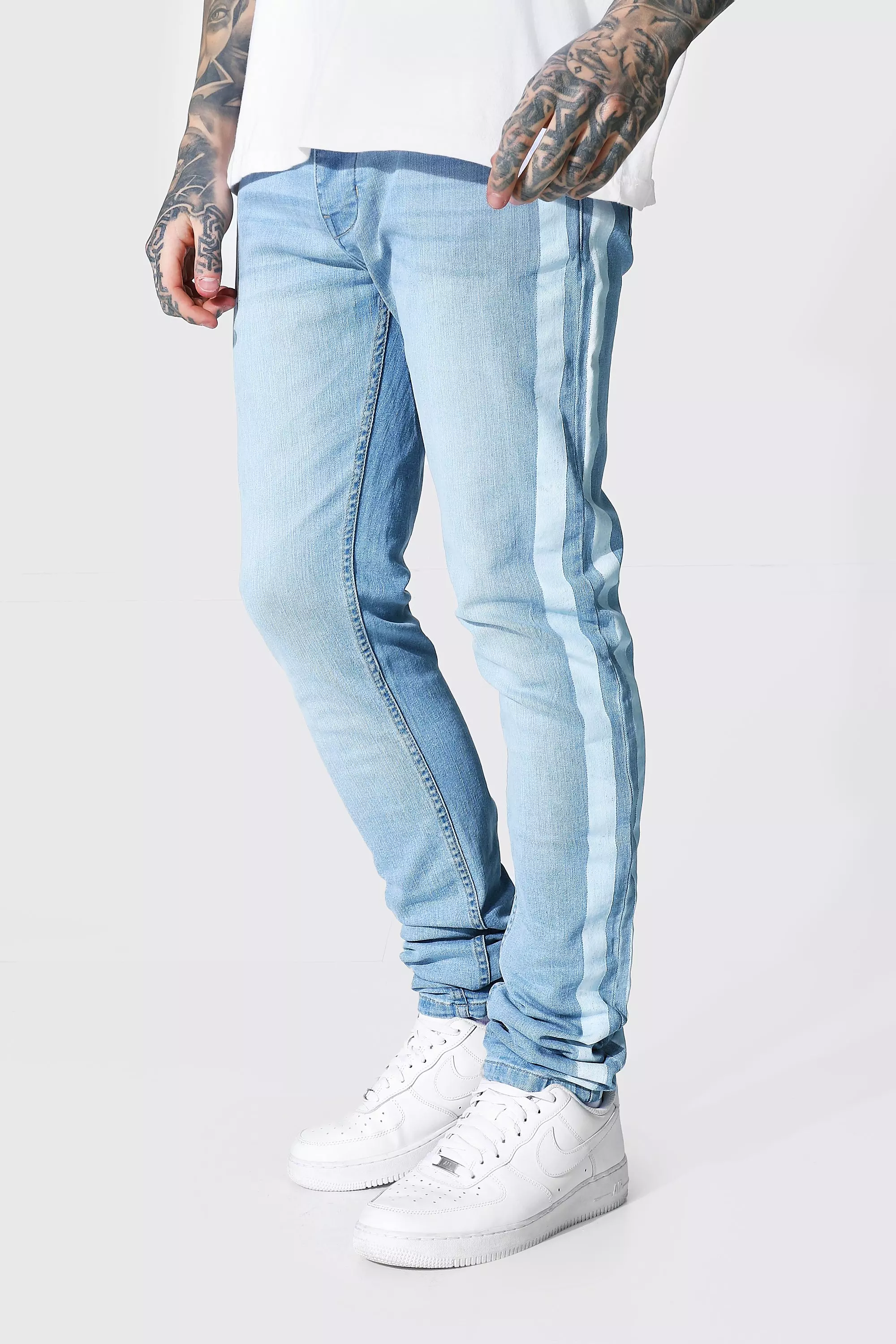 Jeans with green side 2024 stripe